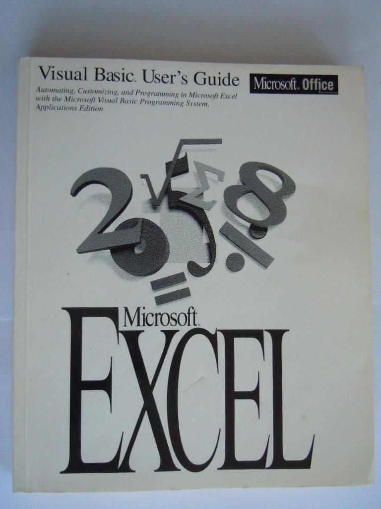 Visual Basic User's Guide: Microsoft Excel Version 5.0, Programmeertaal of Theorie, Ophalen of Verzenden, Zo goed als nieuw, Microsoft