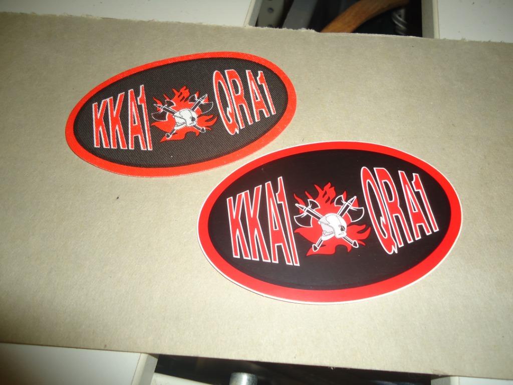 1thermocollant  et 1 sticker qra1, Collections, Objets militaires | Général, Enlèvement ou Envoi, Armée de l'air, Emblème ou Badge