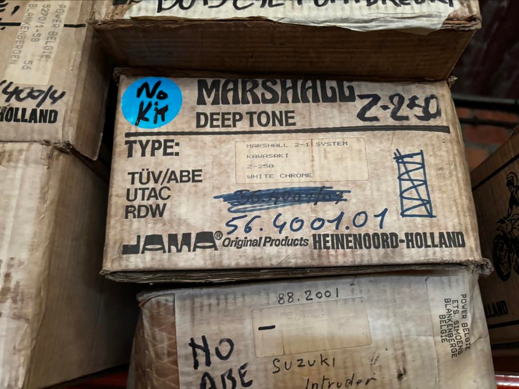 Marshall uitlaatset voor Kawasaki Z250, Motoren, Ophalen of Verzenden, Nieuw