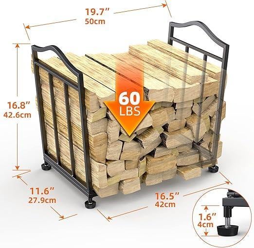 Brandhoutrek | metalen haardrek | GRATIS LEVERING, STLOVE, -, Verzenden, -