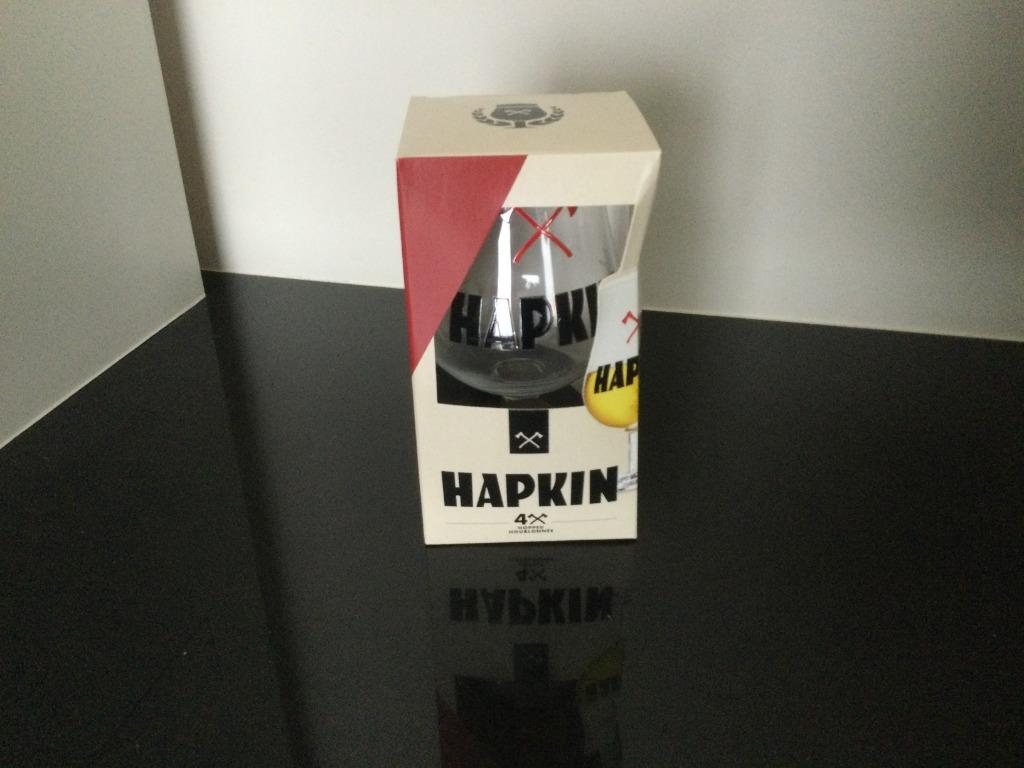 bierglas Hapkin, Verzamelen, Biermerken, Ophalen of Verzenden, Nieuw, Glas of Glazen, Overige merken
