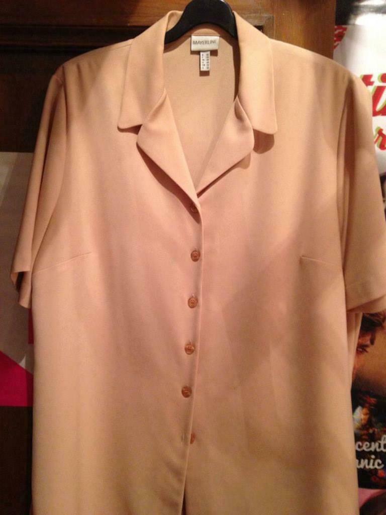 MAYERLINE, Bloes/vestje, maat 50, Mayerline, Ophalen of Verzenden, Gedragen, Beige
