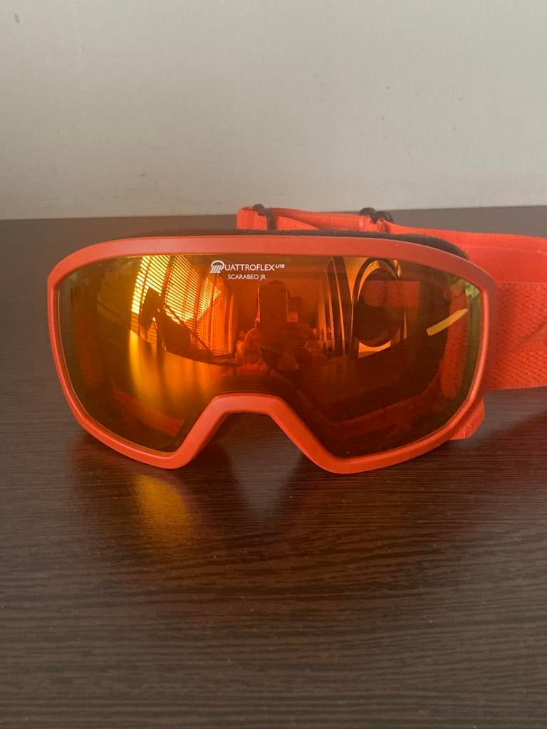 Skibril Alpina Scarabeo Junior Quatrroflex Lite, Ophalen of Verzenden, Zo goed als nieuw