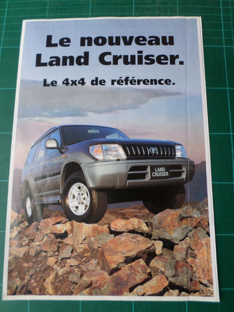 J. Ickx -Land Cruiser - dépliant publicitaire 4 pages - 1996, Collections, Enlèvement ou Envoi, Comme neuf, Autres types