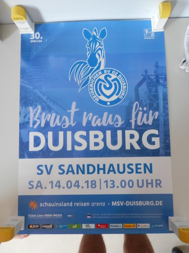 VFL Bochum en MSV Duisburg, Ophalen of Verzenden, Zo goed als nieuw, Poster, Plaatje of Sticker