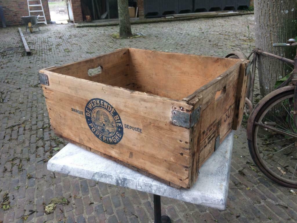 mooie oude krat koffer, Ophalen