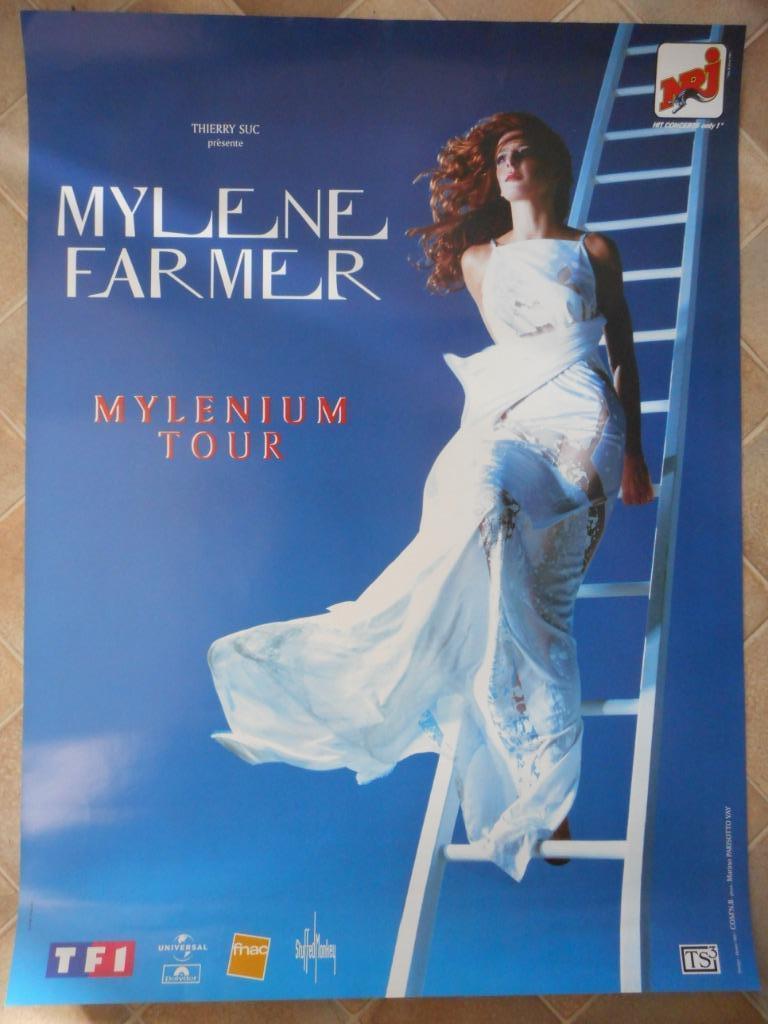 affiche mylene farmer (mylenium tour) (2000)  80cm x 60cm, Collections, Enlèvement ou Envoi, Neuf