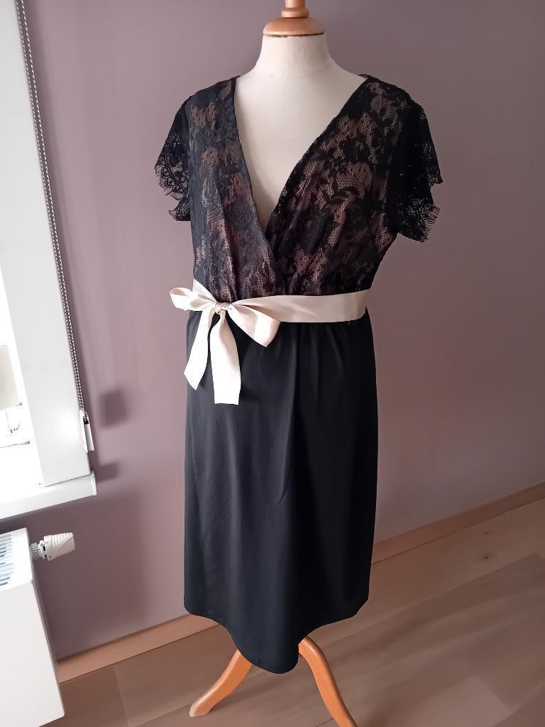 Zwarte zwangerschaps feestjurk Love2Wait met kant, maat L., Kleding | Dames, Zwangerschapskleding, Jurk, Maat 42/44 (L), Ĺove2Wait
