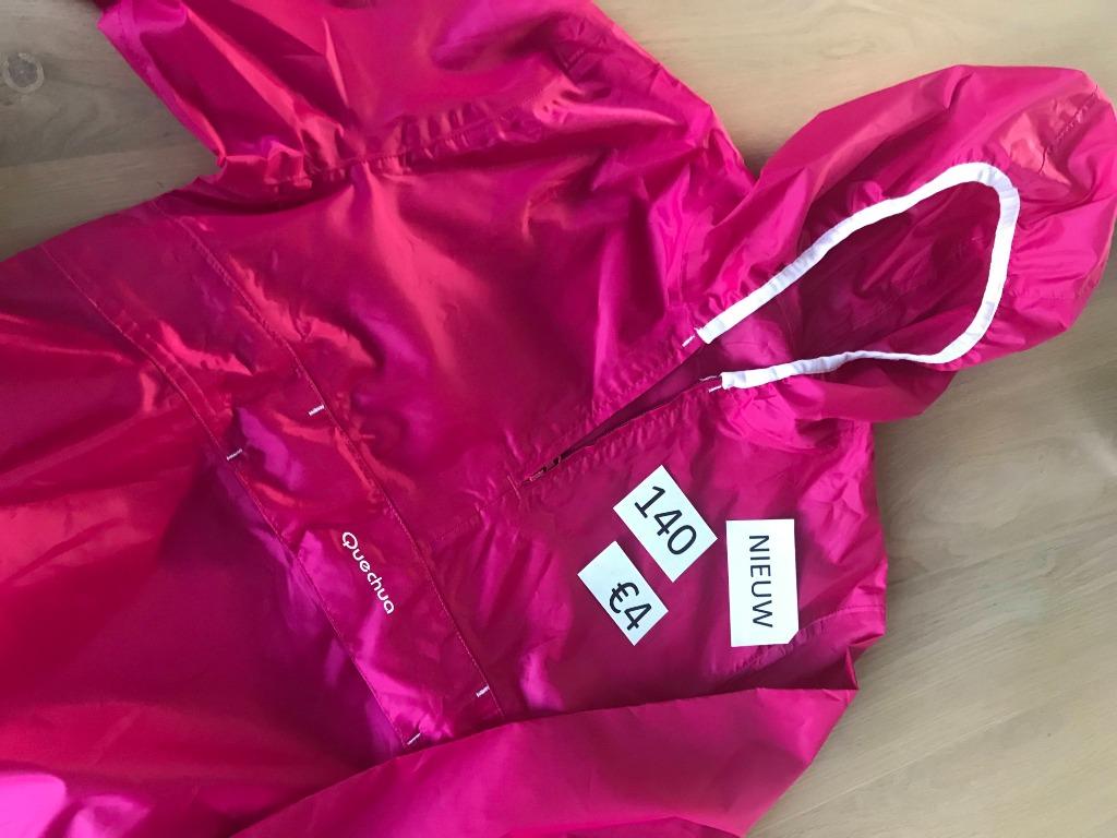 Regenjas licht mt 140, Enlèvement ou Envoi, Comme neuf, Fille, Manteau