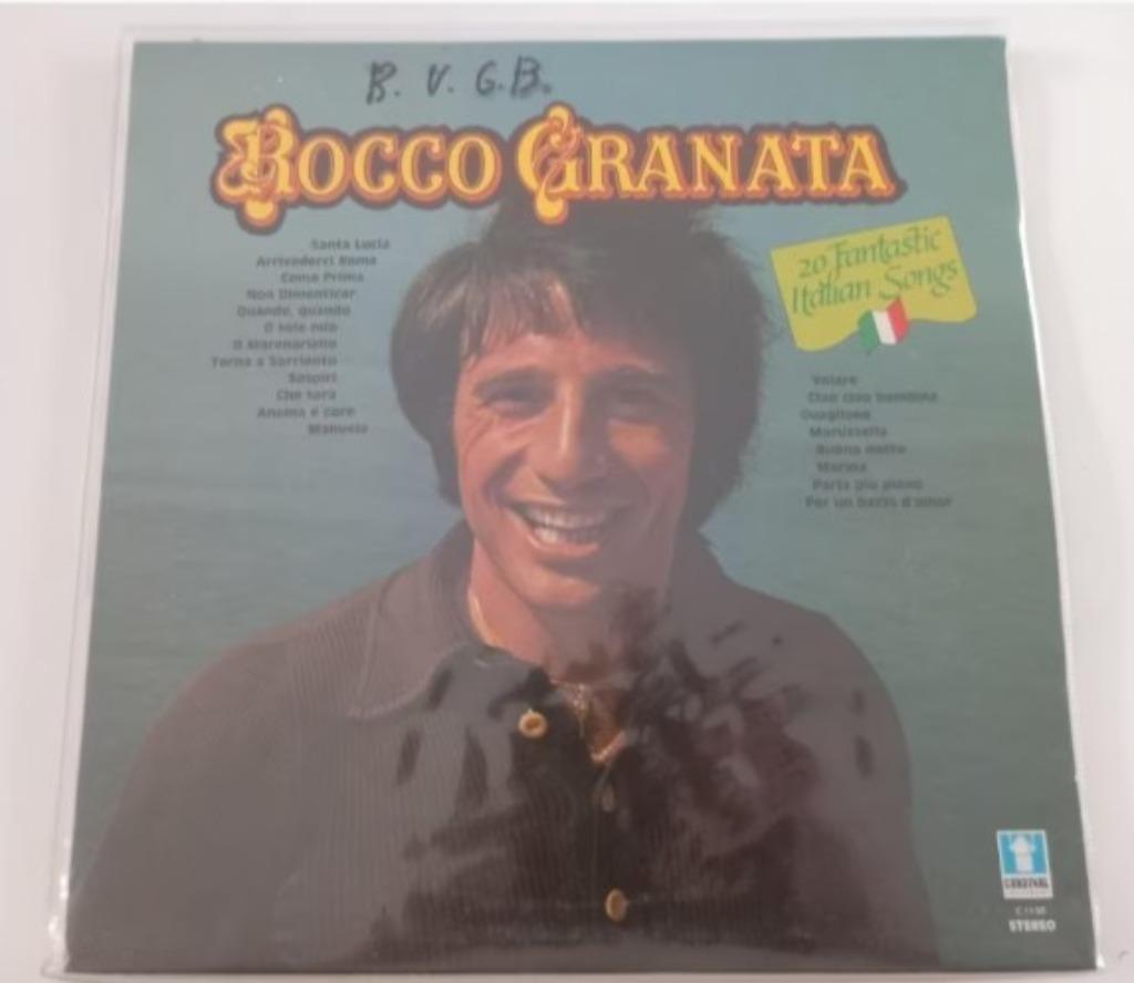 Vinyl LP Rocco Granata 20 fantastic Italian Songs Italo-Pop, Cd's en Dvd's, Ophalen of Verzenden, 12 inch, Levenslied of Smartlap