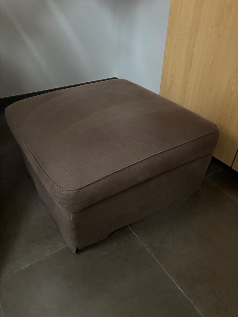 Voetenbank/salontafel, Huis en Inrichting, Tafels | Bijzettafels, Ophalen, Minder dan 45 cm, Gebruikt, Vierkant
