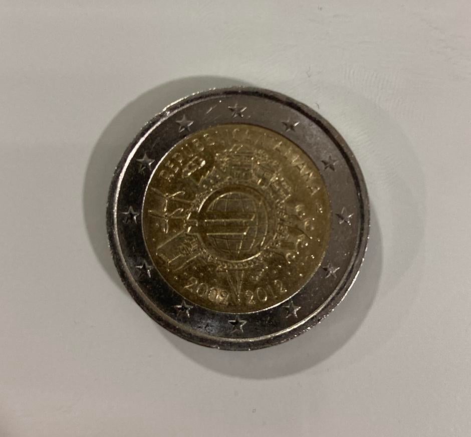 Pièce de 2 république italienne 2002-2012, Postzegels en Munten, Munten | Europa | Euromunten, Ophalen, Italië, Losse munt, 2 euro