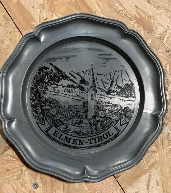 Decoratief bord Elmen in Tirol, Antiek en Kunst, Ophalen of Verzenden