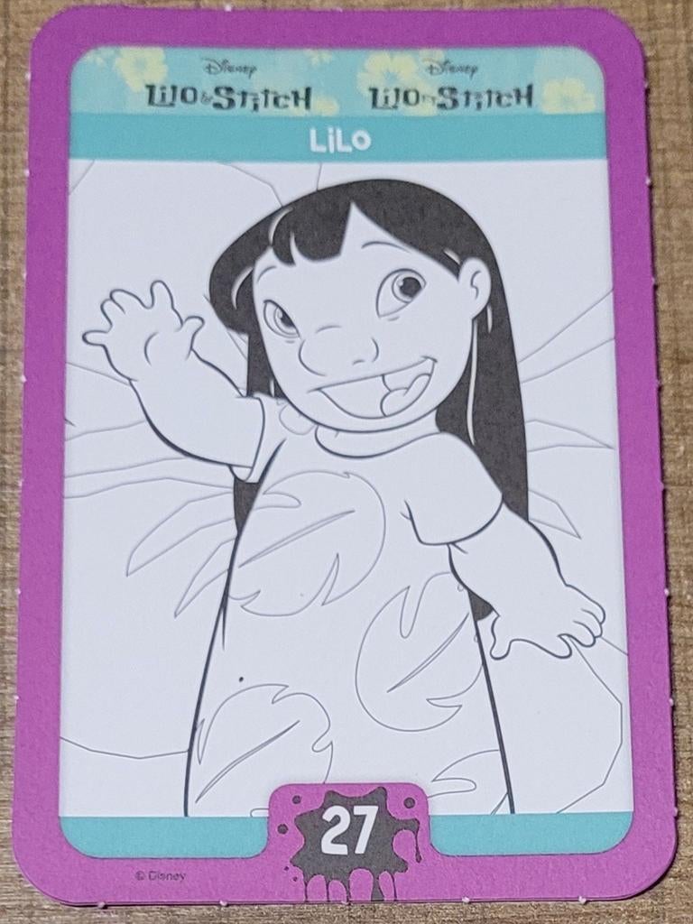 Lilo & Stitch: verzamelkaart Disney Colour Magic, Verzamelen, Ophalen of Verzenden, Zo goed als nieuw, Film, Foto of Kaart