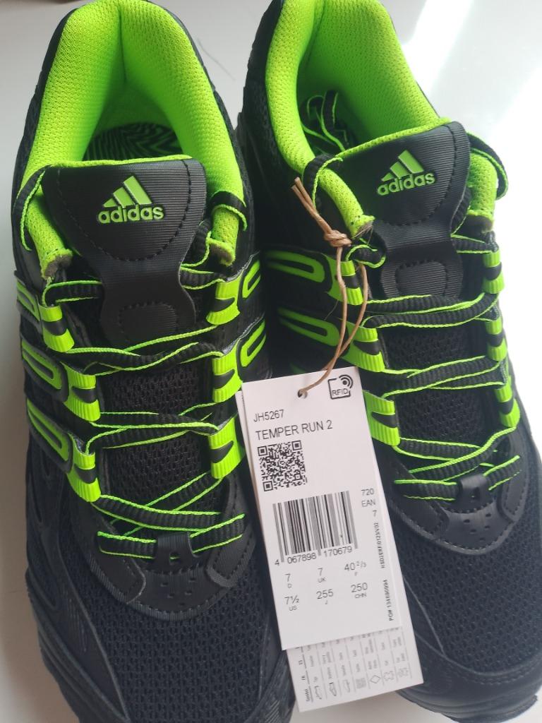 nieuwe adidas temper run2 40 2/3 unisex loopschoenen in doos, Sports & Fitness, Course, Jogging & Athlétisme, Course à pied, Enlèvement ou Envoi