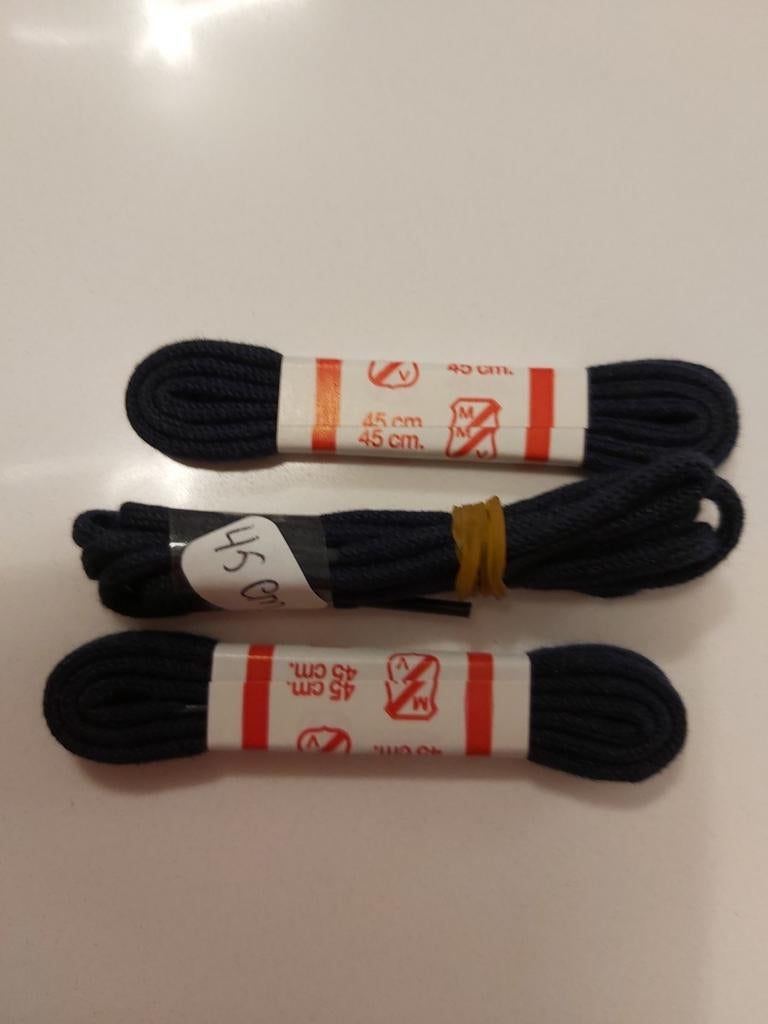 3 paar zwarte veters 45 cm, Ophalen of Verzenden, Nieuw