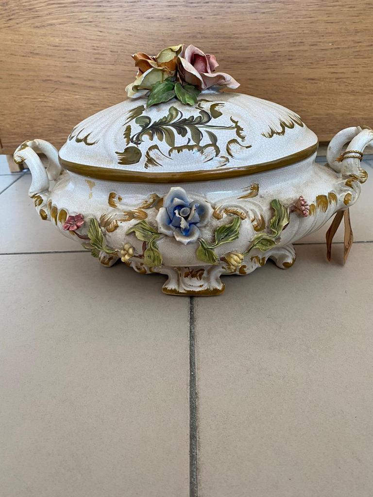 Soepterrine Capodimonte Bassano, Antiek en Kunst, Ophalen of Verzenden