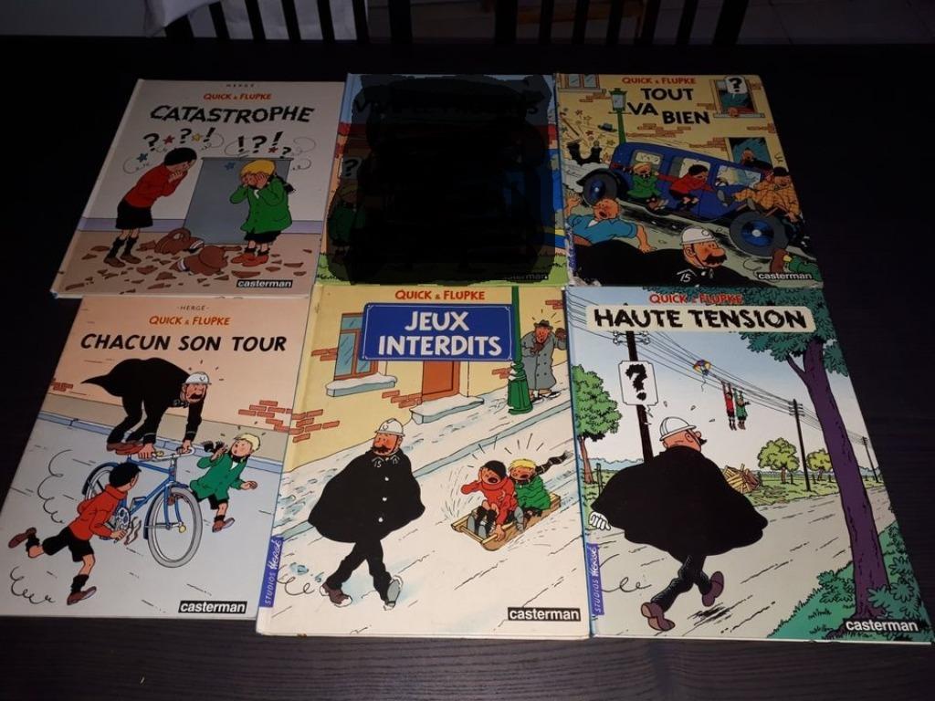 Lot de 4 albums cartonnés et 1 album souple Quick et flupke, Plusieurs BD, Enlèvement, Utilisé