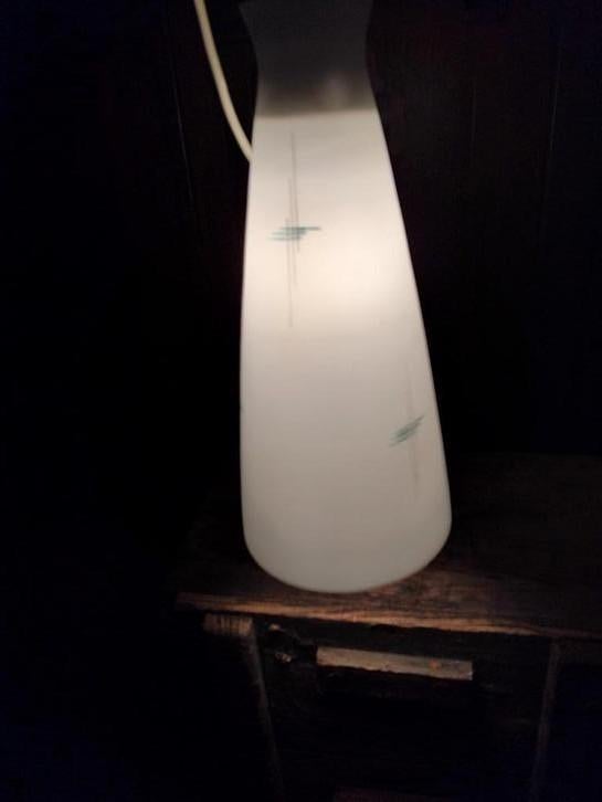 Lampe suspendue en verre des années 50, Enlèvement ou Envoi, Utilisé, Verre, Vintage