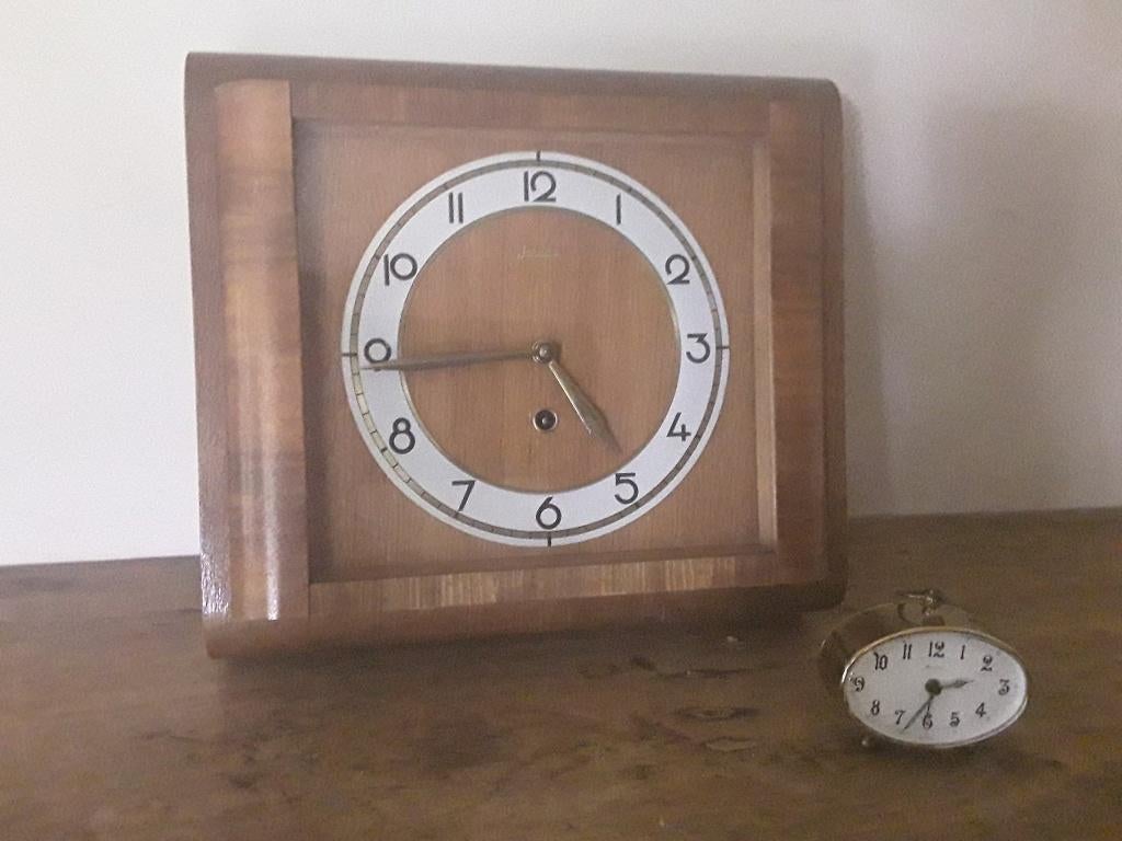 Art deco wandklok Junghans, Ophalen of Verzenden