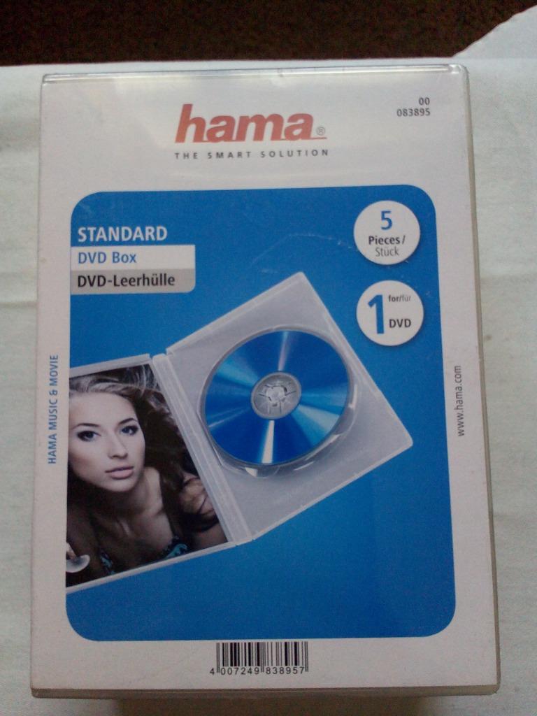 Hama DVD Box - 5 stuks, Ophalen of Verzenden, Nieuw in verpakking