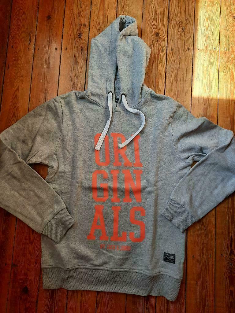 Sweat Jack and Jones small, Gris, Enlèvement, Porté, Taille 46 (S) ou plus petite