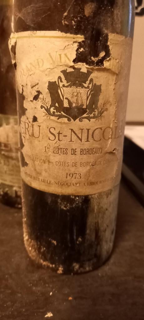 1973 Cru St-nicolas 1ère Cotes de Bordeaux, Enlèvement, Comme neuf