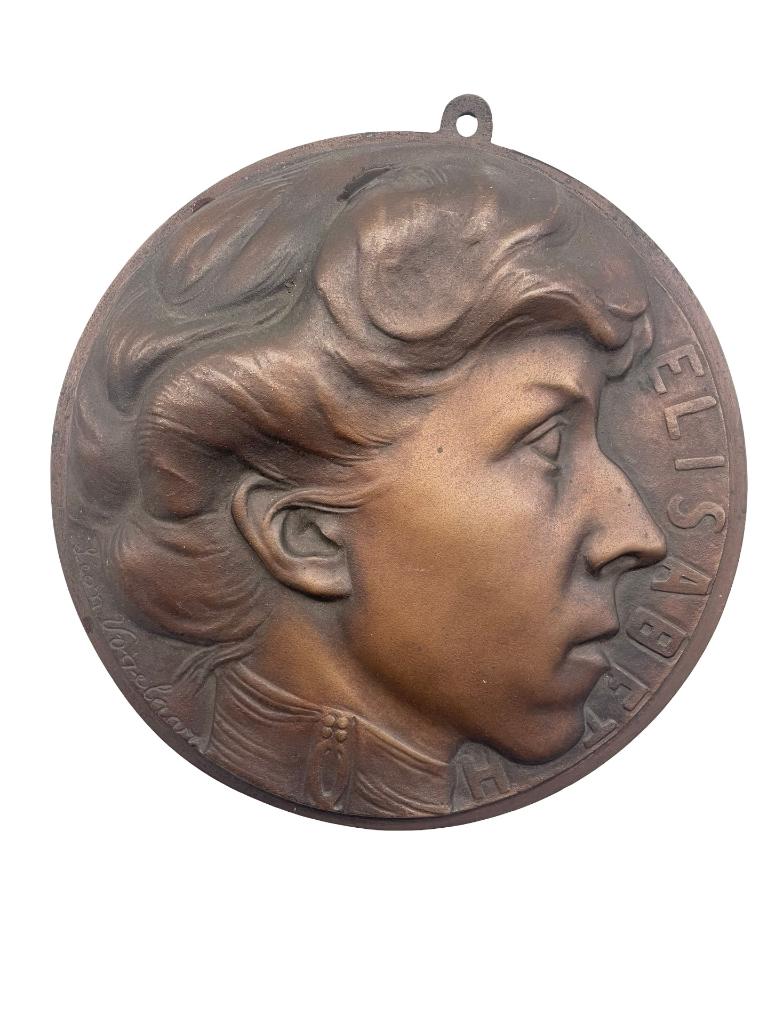 Elisabeth & Albert I Léon-medailles van Vogelaar België, Ophalen of Verzenden, Brons