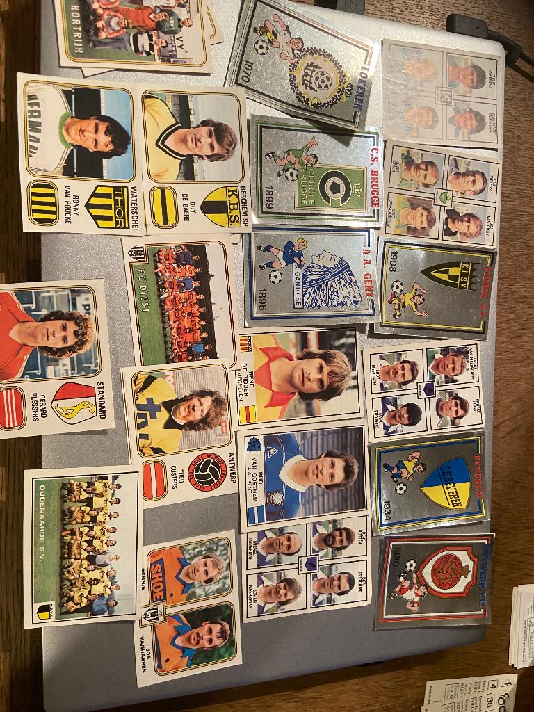 Lot Panini -  Images Football Belgique 1981 et 1982, Ophalen of Verzenden, Gebruikt, Meerdere plaatjes