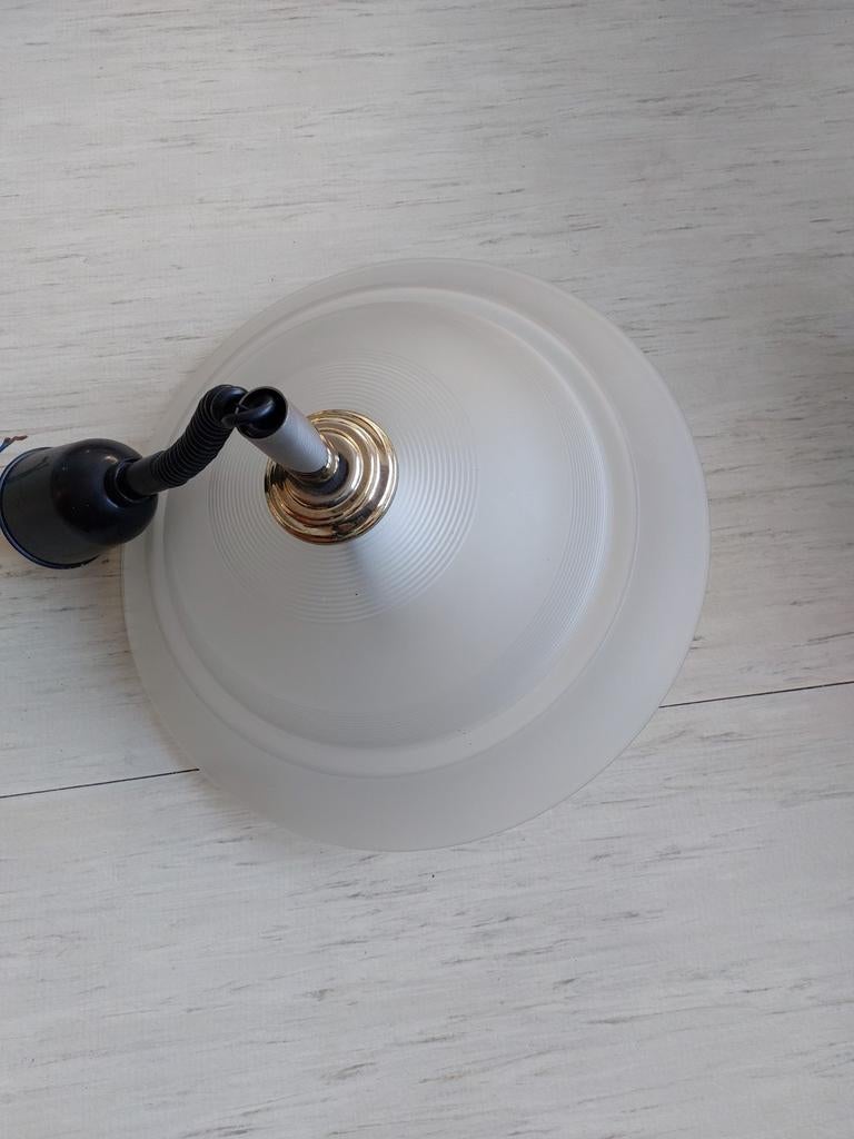 Retro lamp uit glas, Ophalen of Verzenden, Glas