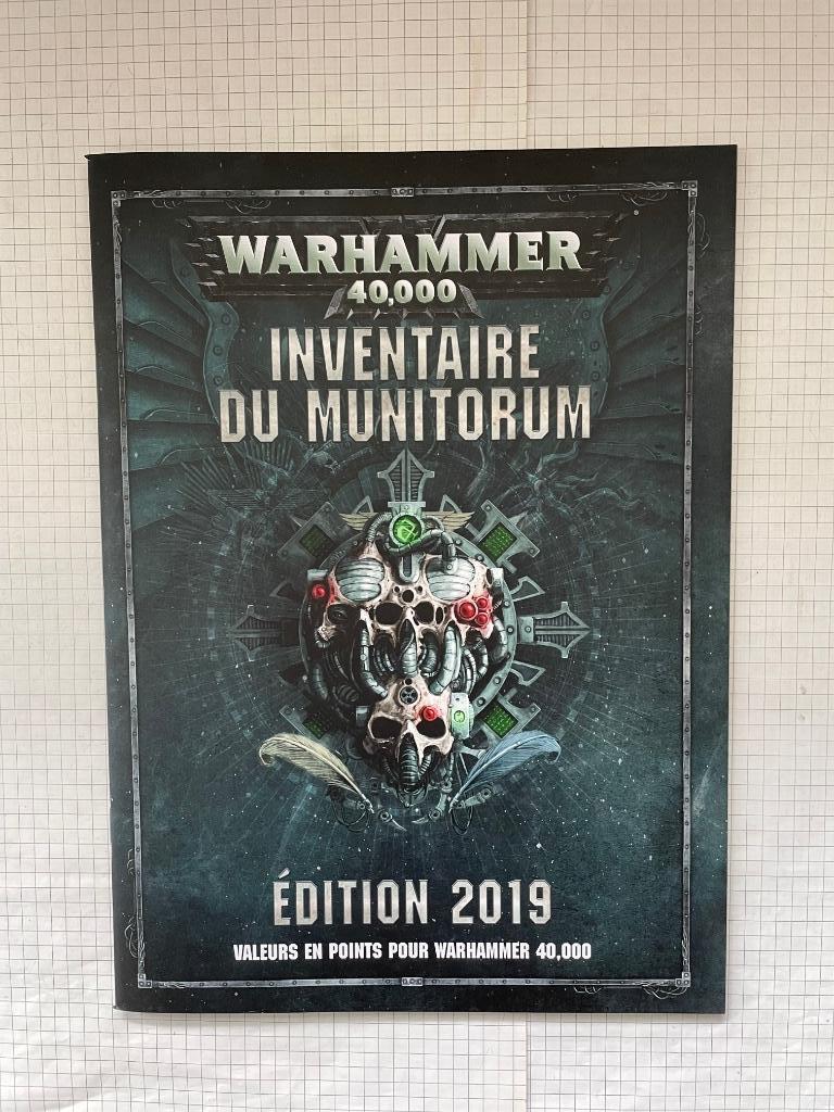 Inventaire du Munitorum 2019 pour Warhammer 40000, Hobby & Loisirs créatifs, Wargaming, Comme neuf, Warhammer 40000, Enlèvement ou Envoi