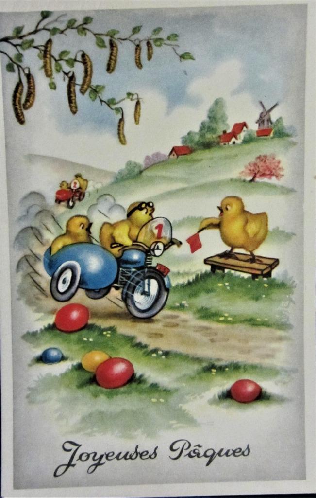 FANTASIEKAART PASEN, Verzamelen, Ophalen of Verzenden, Ongelopen, Feest(dag)