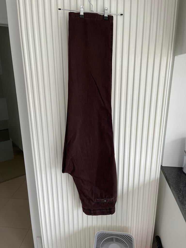 Bruine broek met brede pijpen maat 54 XL, Ophalen, Zo goed als nieuw, Maat 52/54 (L)