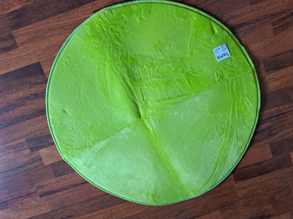 Tapijt rond dia 80 cm, Ophalen, Nieuw, Groen, Rond