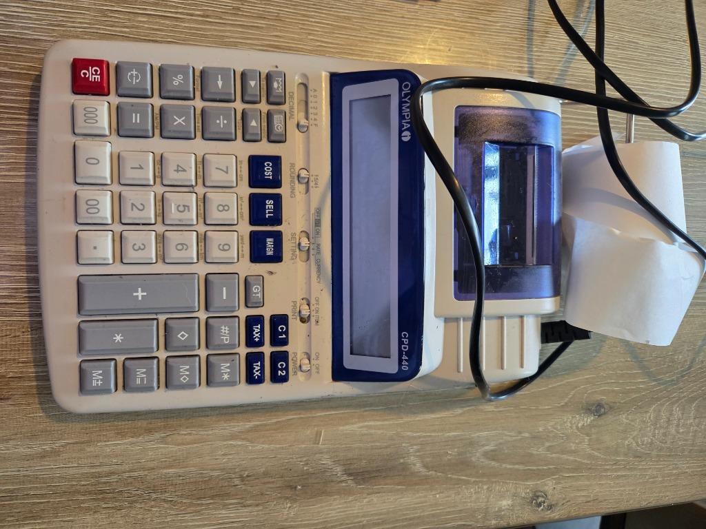 Printrekenmachine, Enlèvement, Utilisé