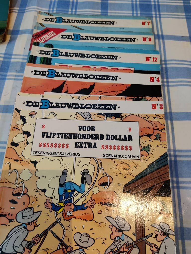 Strips de blauwbloezen, Enlèvement, Utilisé