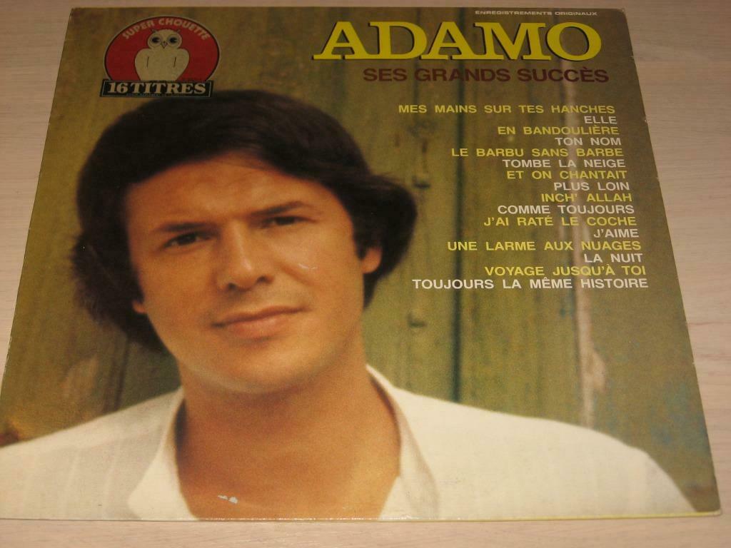 Disque vinyl 33 tours adamo ses grand succes, Ophalen of Verzenden, Zo goed als nieuw
