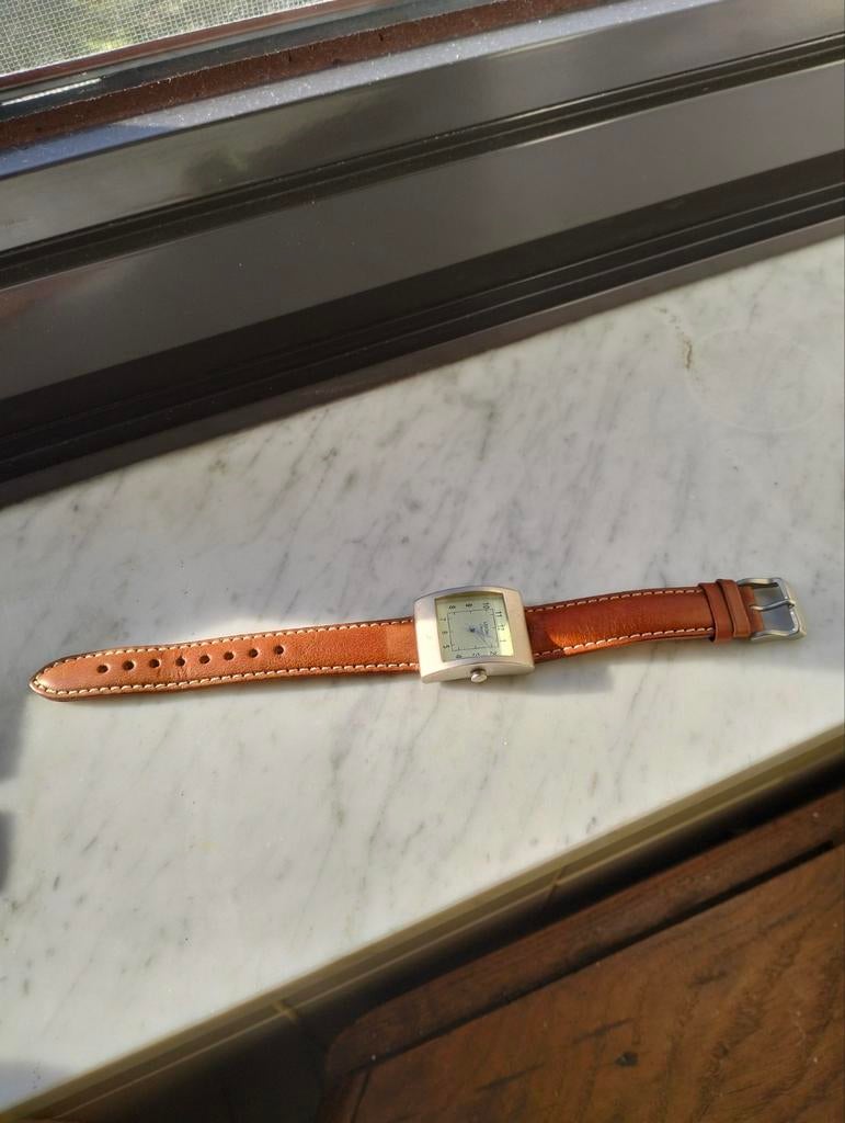 Horloge Lexon, Quartz Watch, Genuine leder bandje NIEUW, Ophalen of Verzenden