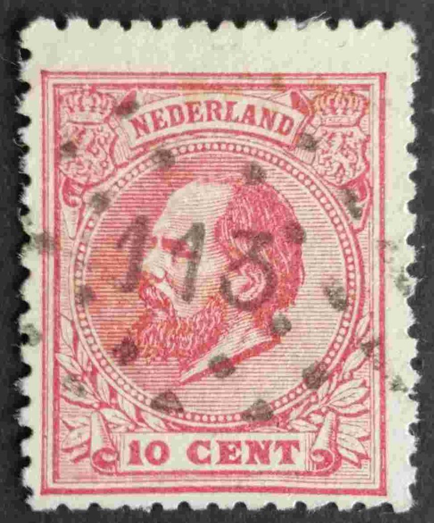 NEDERLAND - nr. 21D met puntstempel 113, Verzenden, T/m 1940, Gestempeld
