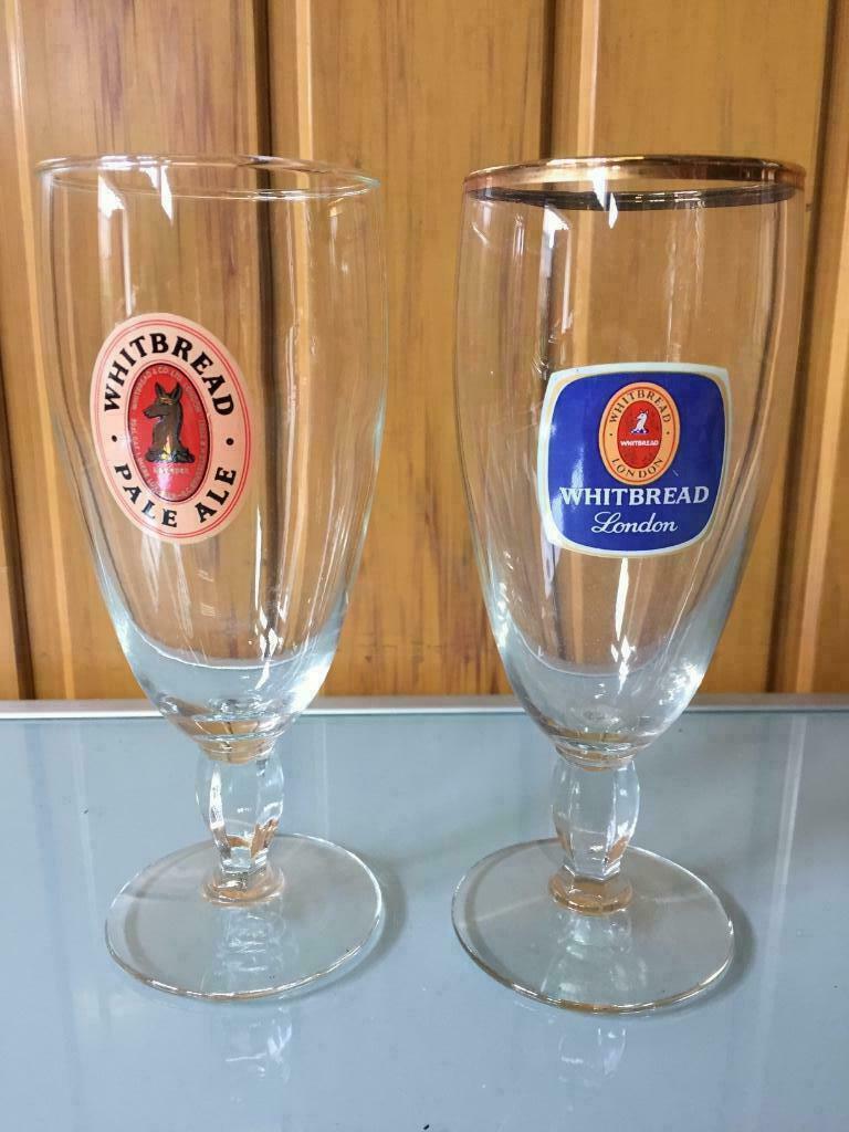 s/48 Whitbread Pale Ale London 173 mm H, Verzamelen, Ophalen of Verzenden, Zo goed als nieuw, Glas of Glazen, Overige merken
