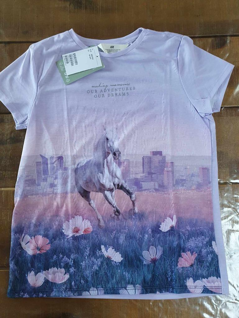 Toffe nieuwe meisjes T-shirt "H&M", Meisje, H&M, Nieuw, Ophalen of Verzenden