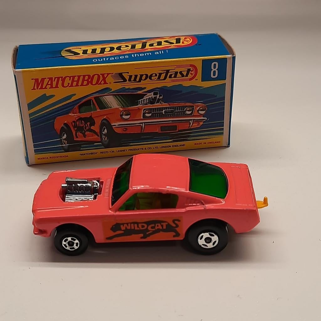 MATCHBOX SUPERFAST NEW Nr.8 WILDCAT MUSTANG *MIB*, Ophalen, Nieuw, Auto, Matchbox
