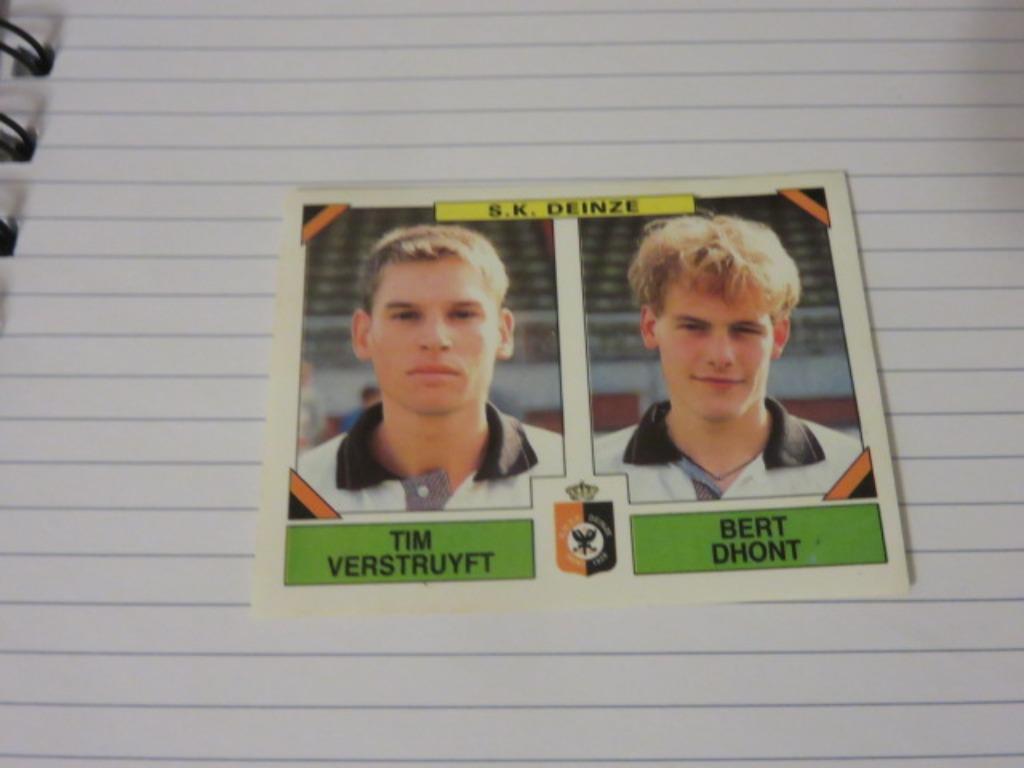 Voetbal: Sticker football 95 : Verstruyft + Dhont -SK Deinze, Ophalen of Verzenden, Nieuw, Sticker