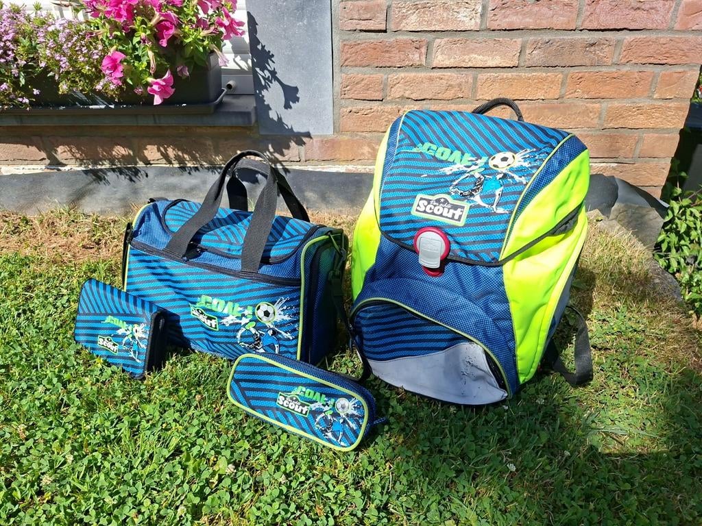 scout voetbaltas aktetas schoolsporttassen, Handtassen en Accessoires, Tassen | Schooltassen, Gebruikt, Aktetas of Boekentas, Blauw