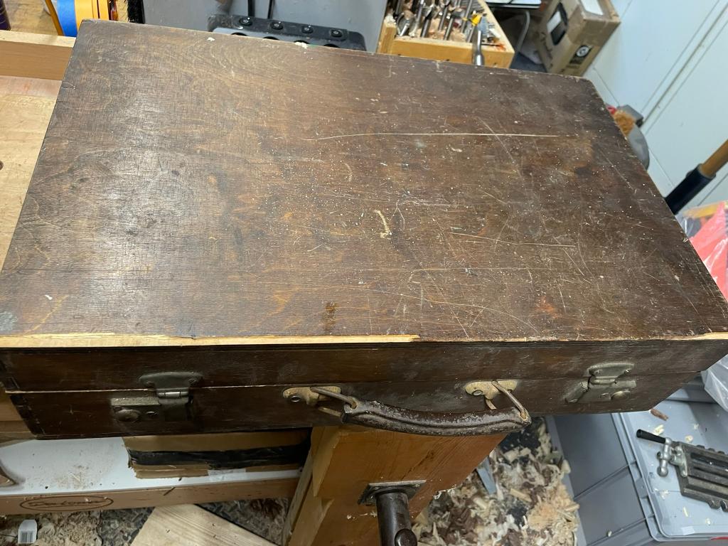 Te koop: Werkkoffer houtbewerking, Doe-het-zelf en Bouw, Gereedschapskisten, Gebruikt, Gevuld, Ophalen