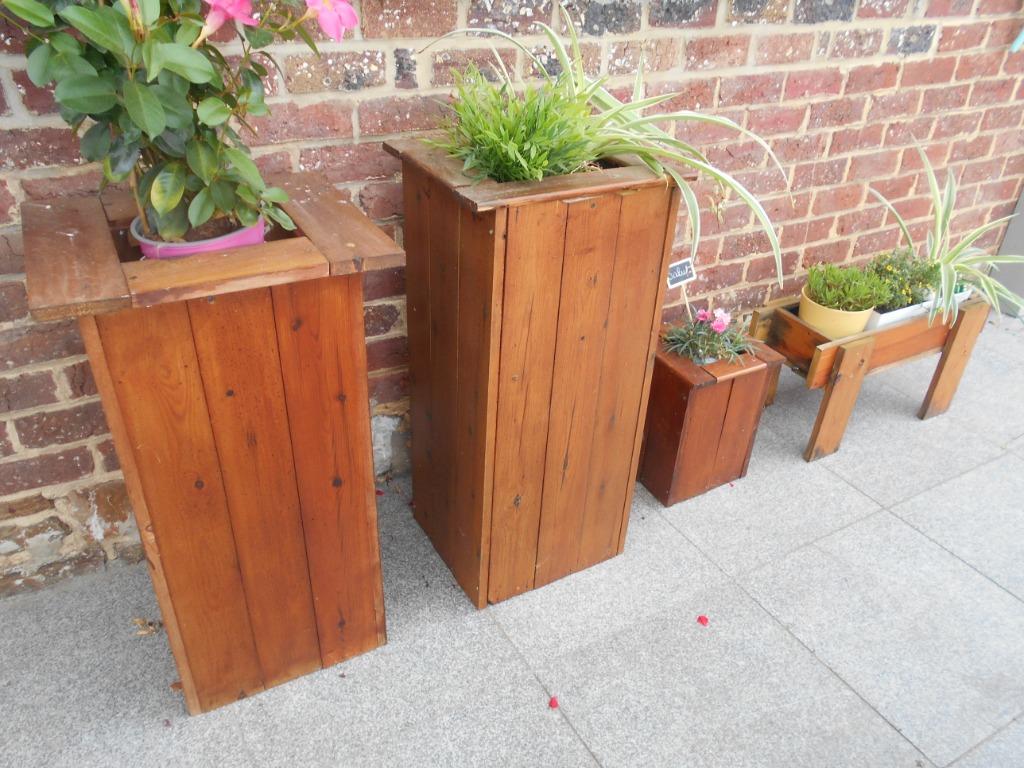 PLUSIEURS MODELES DE JARDINIERES EN BOIS, Enlèvement, Utilisé, Bois