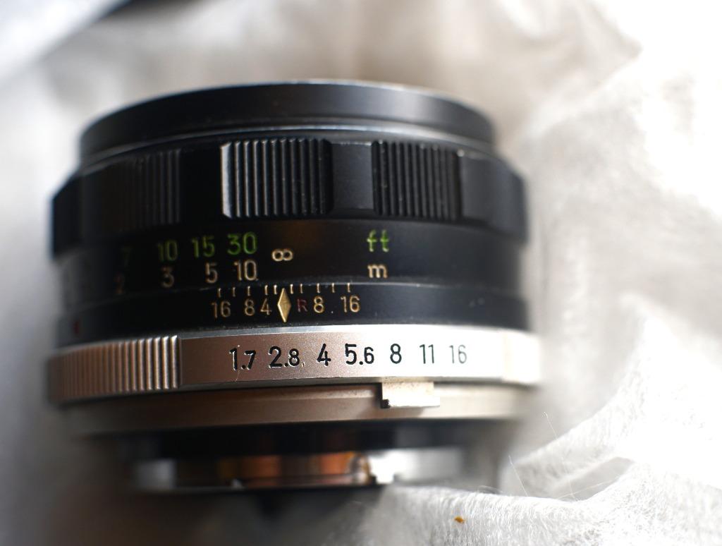 Minolta Rokkor-PF MC 55 mm 1,7, Ophalen of Verzenden, Gebruikt, Spiegelreflex, Minolta
