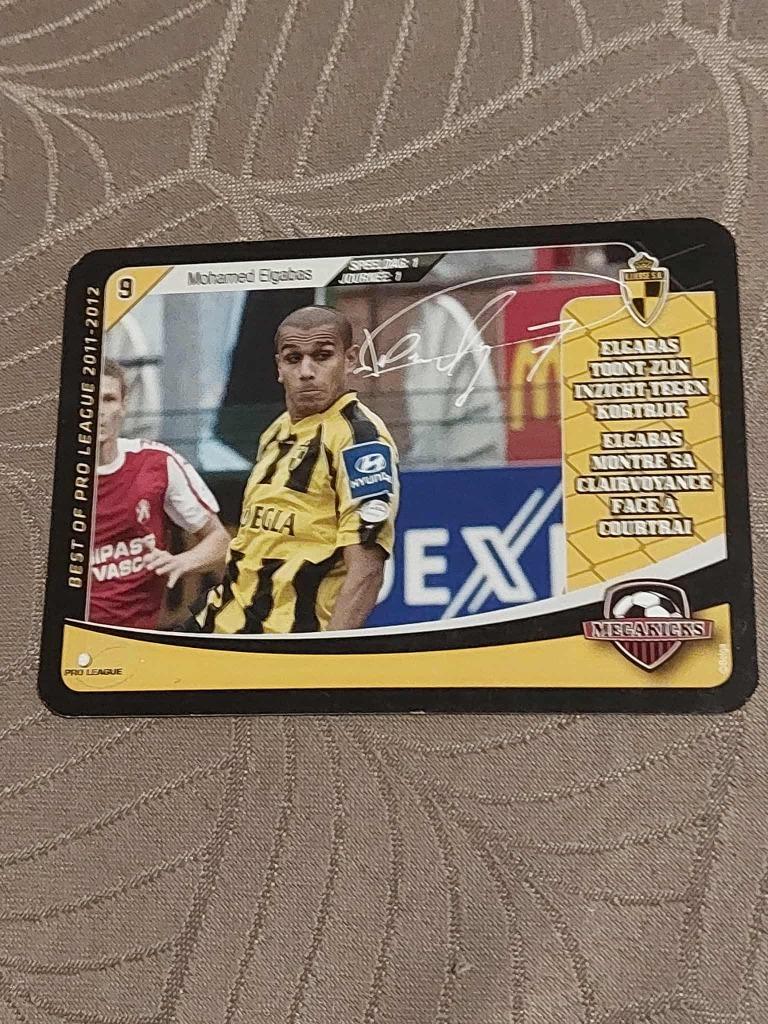 Voetbalkaart : Megakicks / Mohamed Elgabas / Lierse SK, Verzenden, Zo goed als nieuw, Spelerskaart