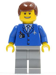Lego figuur air045 male / F4, Kinderen en Baby's, Speelgoed | Duplo en Lego, Ophalen of Verzenden, Zo goed als nieuw, Losse stenen