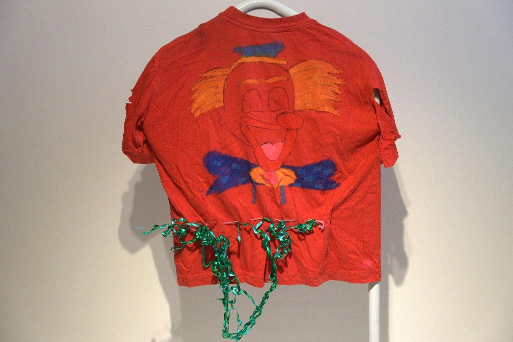 Carnavals kleding t-shirt kinder, Ophalen of Verzenden, Gebruikt, 134 t/m 140, Jongen of Meisje